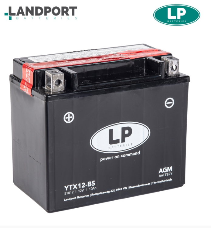APRILIA SCARABEO 200 2007-2016 LANDPORT AGM AKÜ YTX12-BS