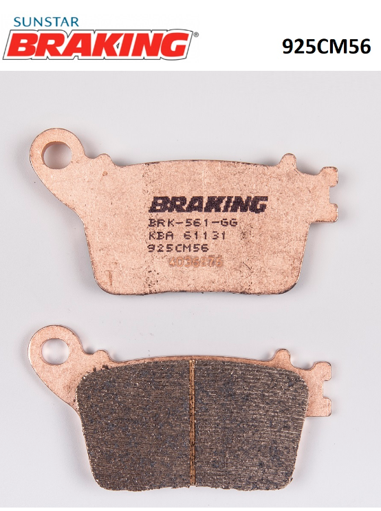HONDA CBR 1000 RR 2006-2019 BRAKING SİNTERLİ ARKA FREN BALATASI 925CM56