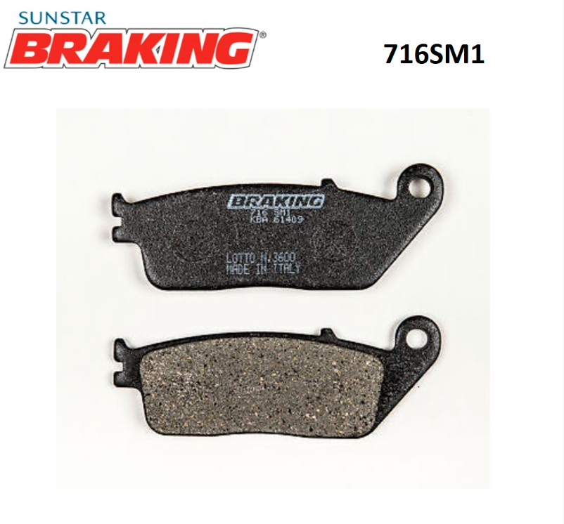 Suzuki V-Strom 250 2017-2020 BRAKING YARI METALİK FREN BALATASI 716SM1