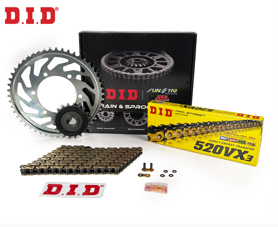 YAMAHA MT-25 2015-2023 DID ZİNCİR DİŞLİ SET GOLD 520VX3