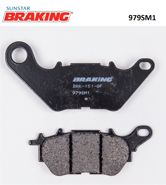 YAMAHA X-MAX 250 2017-2023 BRAKING YARI METALİK ARKA FREN BALATASI 979SM1