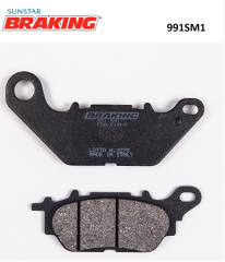 YAMAHA YBR 125 2007-2014 BRAKING YARI METALİK FREN BALATASI 991SM1