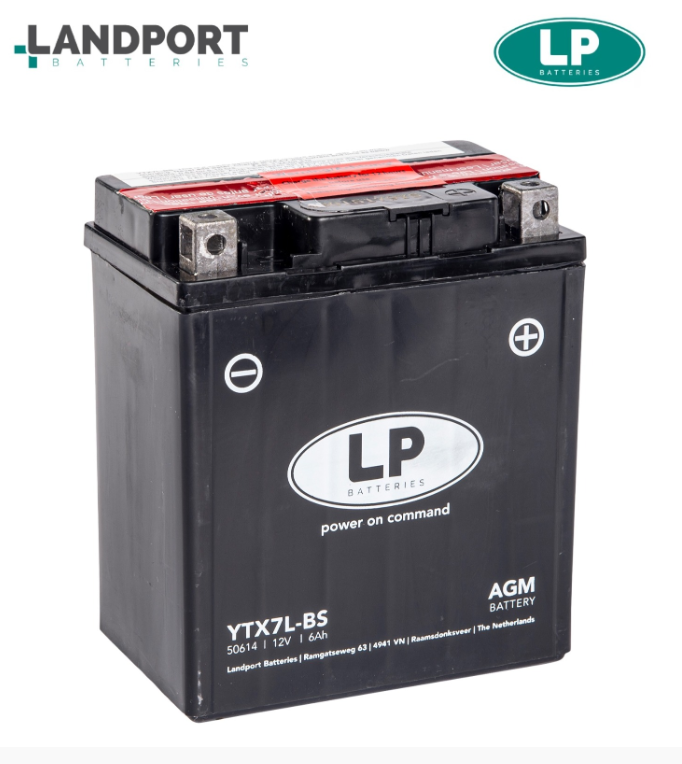 YAMAHA YBR 125 2007-2014 LANDPORT AGM AKÜ YTX7L-BS